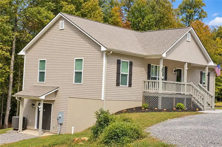 Exterior details and patio area of a home in , Blairsville (Image 3). Exterior details and patio area of a home in , Blairsville (Image 3).