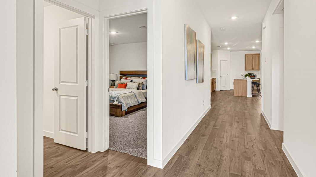 Furnished interior view inside a new home in Tamarron, Fulshear (Image 16).