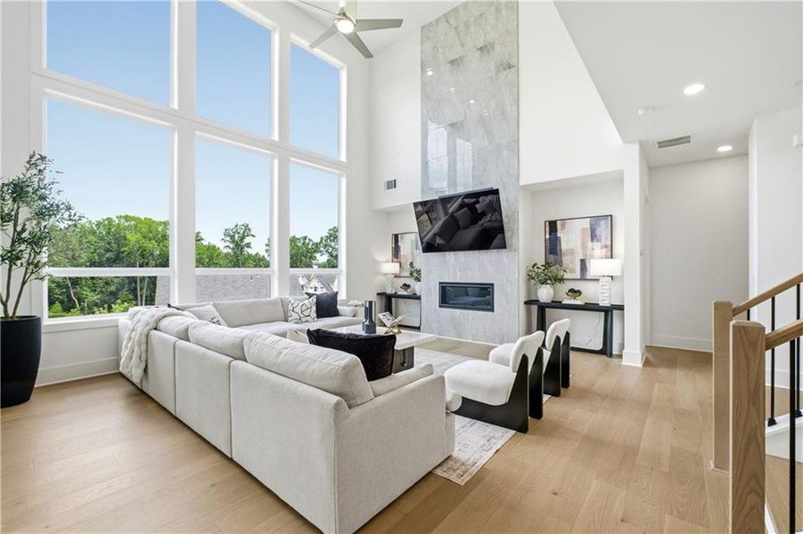 Furnished interior view inside a new home in , Alpharetta (Image 12).