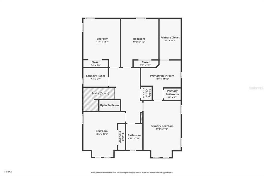 2D floor plan layout of this home in , St. Petersburg, FL (Image 6).
