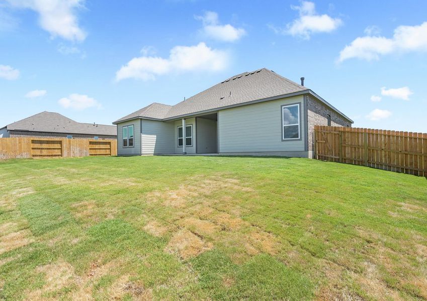 The Oxford has a large back yard.