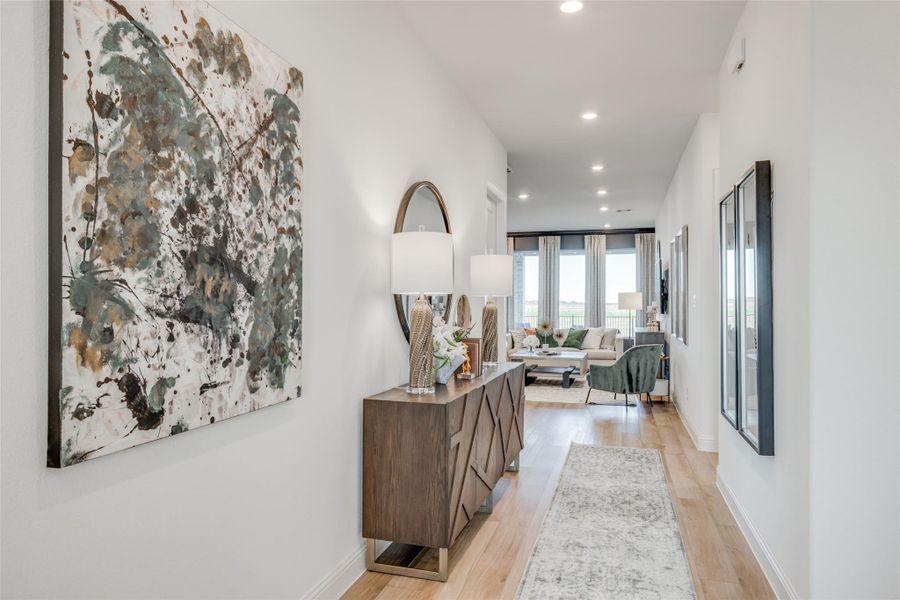 Furnished interior view inside a new home in Cross Creek West: Pinnacle Collection, Fulshear (Image 28).