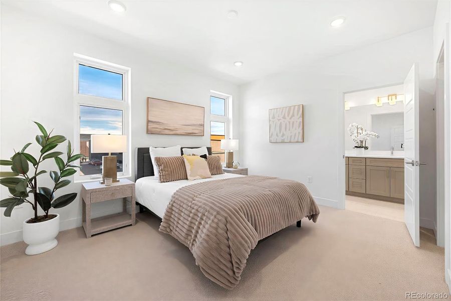 Furnished interior view inside a new home in , Denver (Image 11).