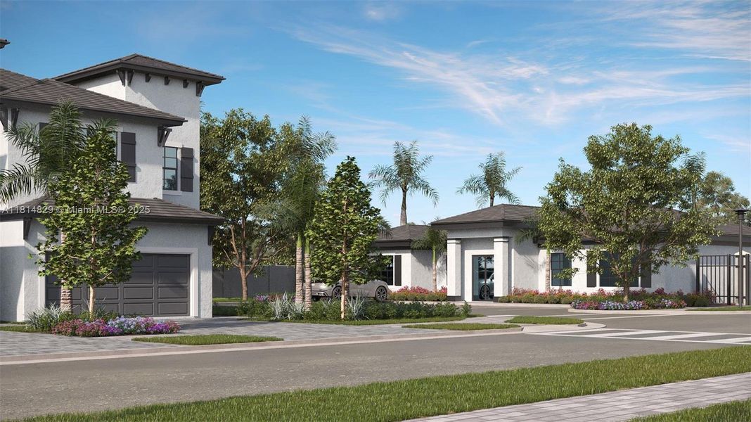Front exterior of a new home in , Naples, FL, highlighting curb appeal (Image 5). Front exterior of a new home in , Naples, FL, highlighting curb appeal (Image 5).