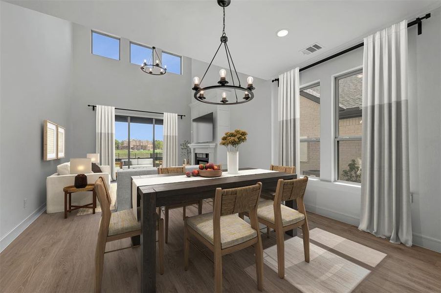 Furnished interior view inside a new home in Heath Golf & Yacht Villas, Heath (Image 15). Furnished interior view inside a new home in Heath Golf & Yacht Villas, Heath (Image 15).