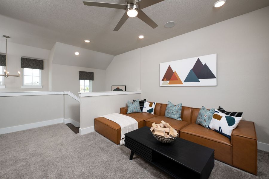 Furnished interior view inside a new home in The Retreat at Harvest, Argyle (Image 6).