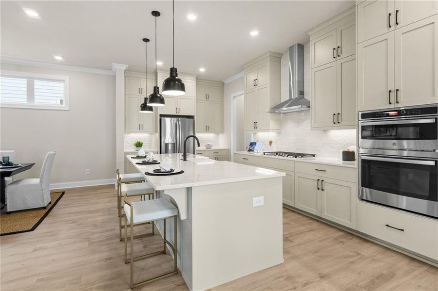 Furnished interior view inside a new home in Promenade at Sawnee Village, Cumming (Image 49).