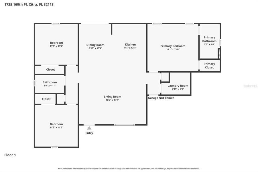 2D floor plan layout of this home in , Citra, FL (Image 5). 2D floor plan layout of this home in , Citra, FL (Image 5).