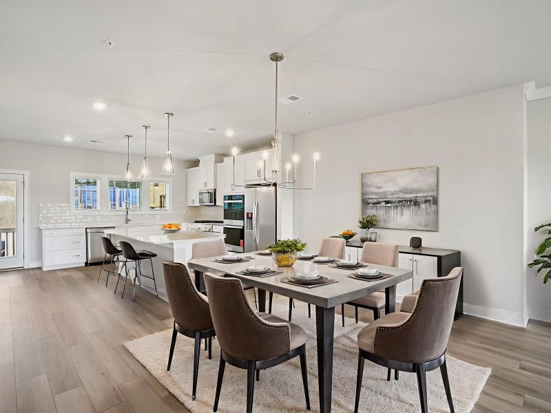 The Leighton floorplan with the Upscale Rustic Linen interior package.