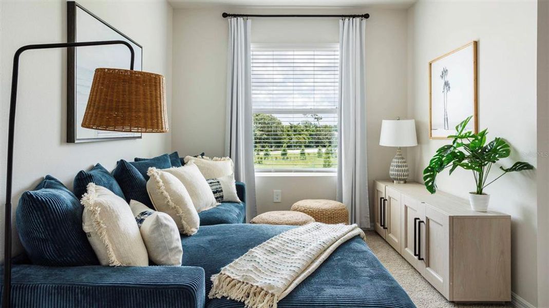 Furnished interior view inside a new home in The Gardens at Bay Street, Sarasota (Image 15).