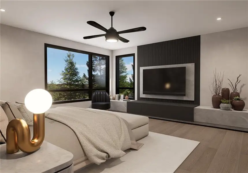 Furnished interior view inside a new home in , Buford (Image 4).