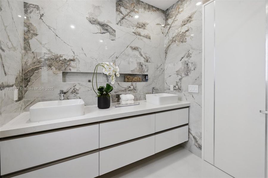 Furnished interior view inside a new home in , Miami (Image 9).