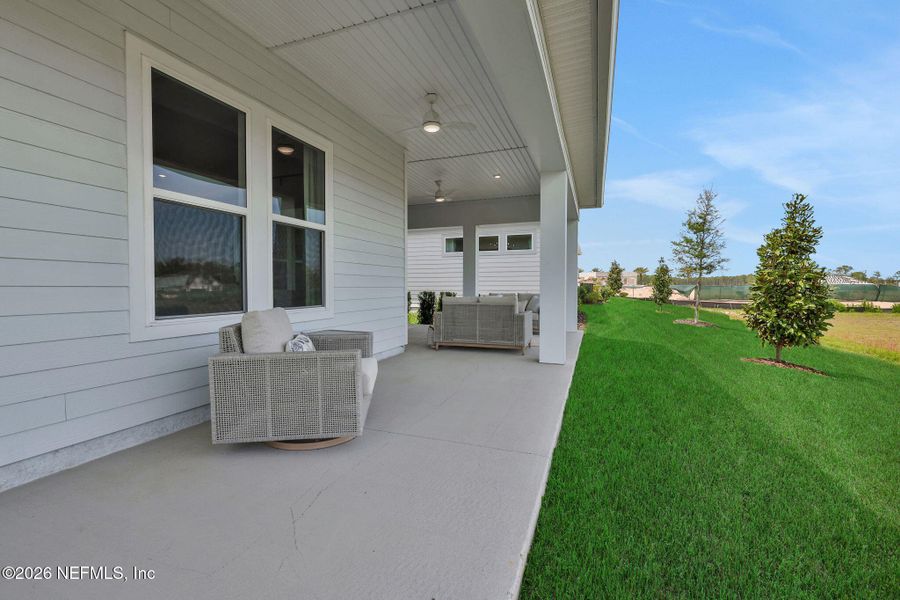 Exterior details and patio area of a home in , Flagler Beach (Image 32).