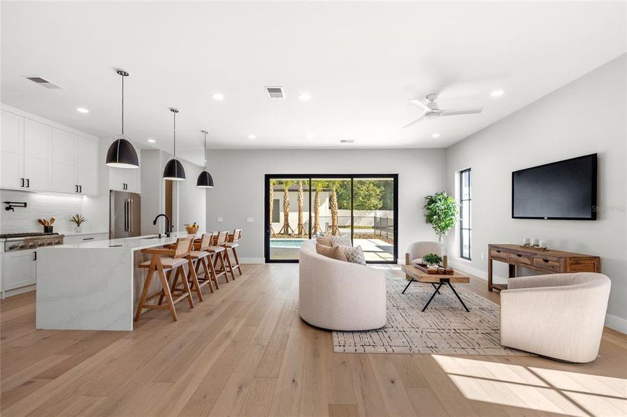 Furnished interior view inside a new home in , Orlando (Image 49). Furnished interior view inside a new home in , Orlando (Image 49).