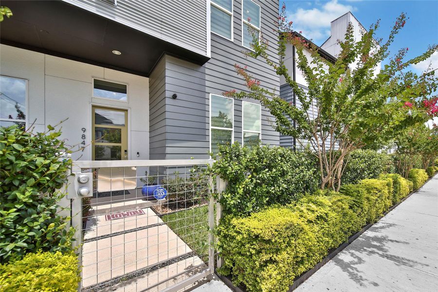 Exterior details and patio area of a home in , Houston (Image 29). Exterior details and patio area of a home in , Houston (Image 29).