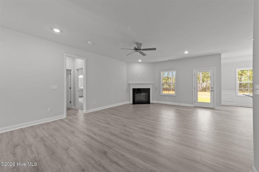 Spacious, unfurnished interior of a new home in Wood Creek, Leland (Image 10). Spacious, unfurnished interior of a new home in Wood Creek, Leland (Image 10).