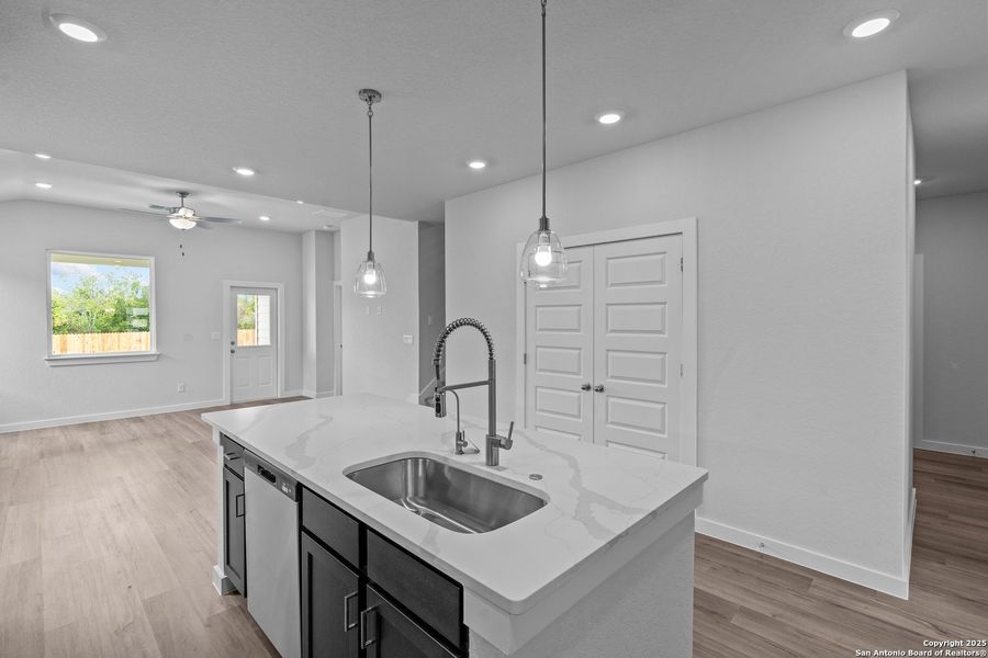 Furnished interior view inside a new home in August Fields, New Braunfels (Image 8). Furnished interior view inside a new home in August Fields, New Braunfels (Image 8).