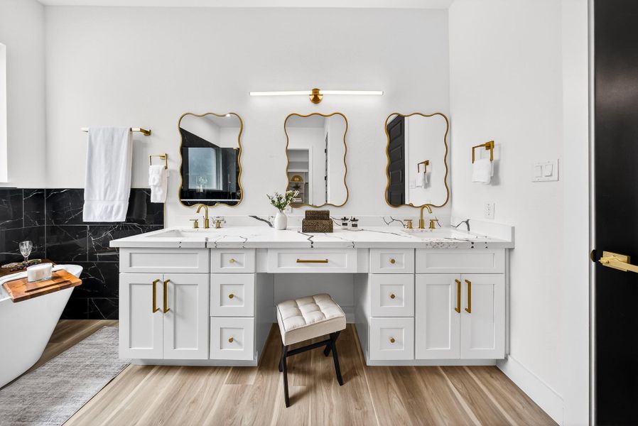 Furnished interior view inside a new home in , New Caney (Image 33).