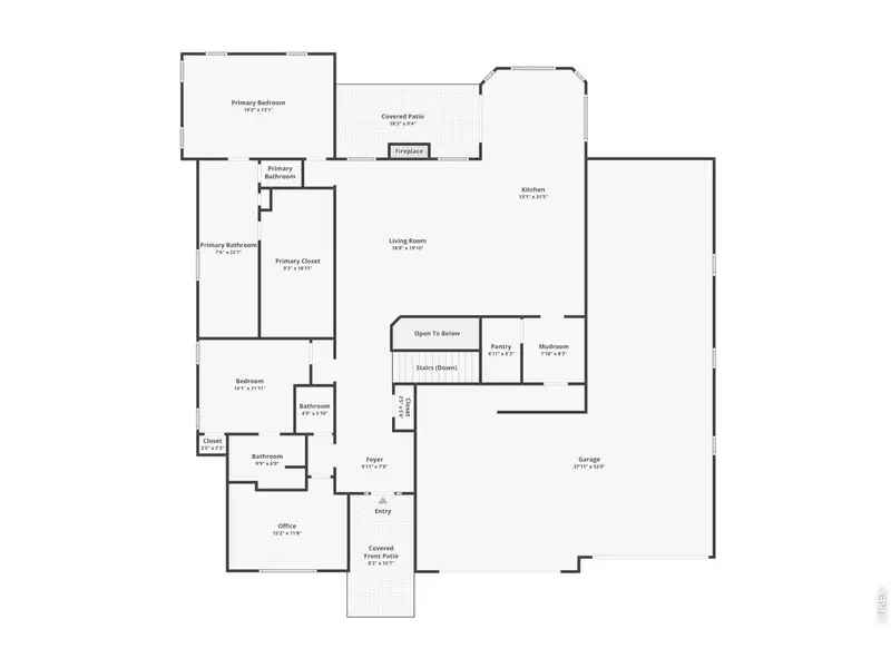 2D floor plan layout of this home in , Berthoud, CO (Image 5).