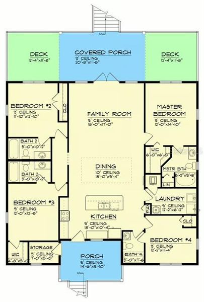 2D floor plan layout of this home in , Bradenton, FL (Image 4).