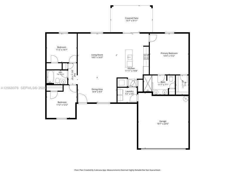 2D floor plan layout of this home in , Cape Coral, FL (Image 5).