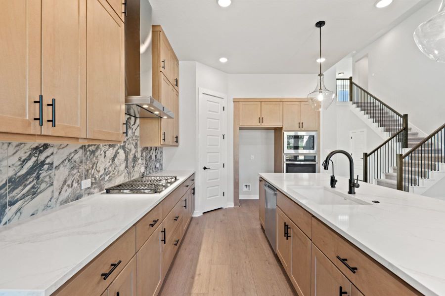 Furnished interior view inside a new home in Heritage, Dripping Springs (Image 9). Furnished interior view inside a new home in Heritage, Dripping Springs (Image 9).