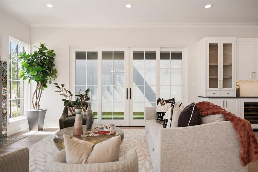 Furnished interior view inside a new home in , Flower Mound (Image 35).