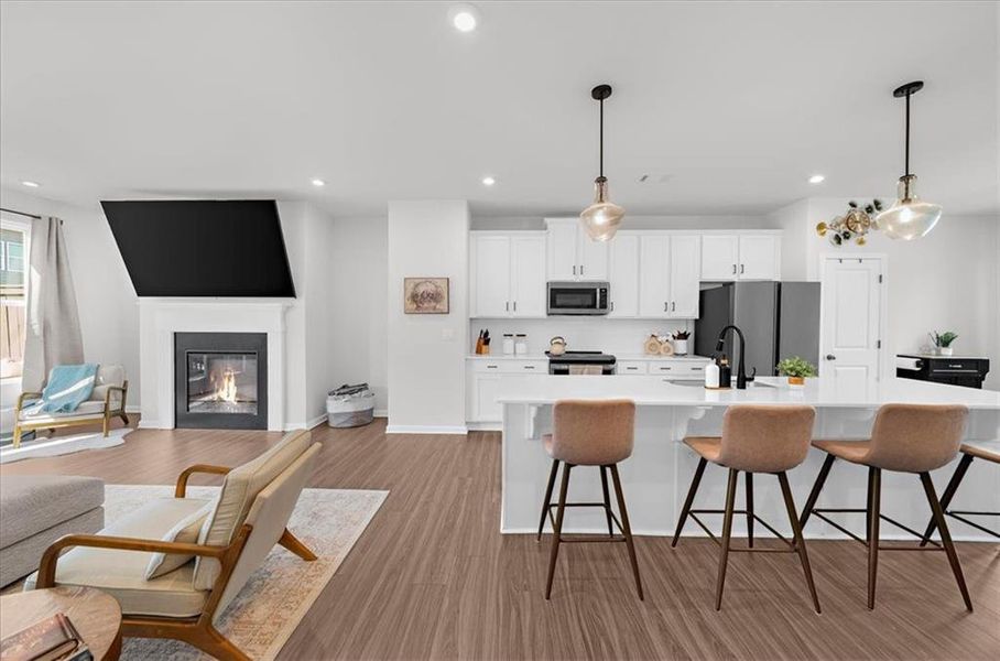 Furnished interior view inside a new home in , Acworth (Image 36).