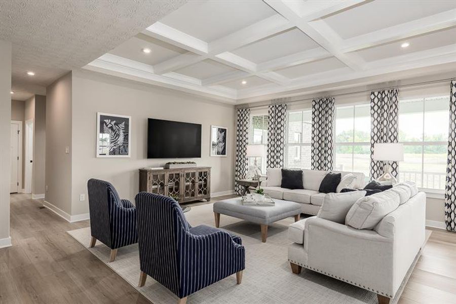 Furnished interior view inside a new home in The Retreat at Bridle Creek, White House (Image 5).