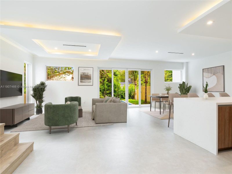 Furnished interior view inside a new home in , Fort Lauderdale (Image 14). Furnished interior view inside a new home in , Fort Lauderdale (Image 14).