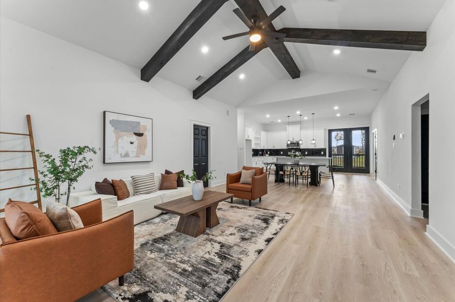 Furnished interior view inside a new home in , Huffman (Image 10).