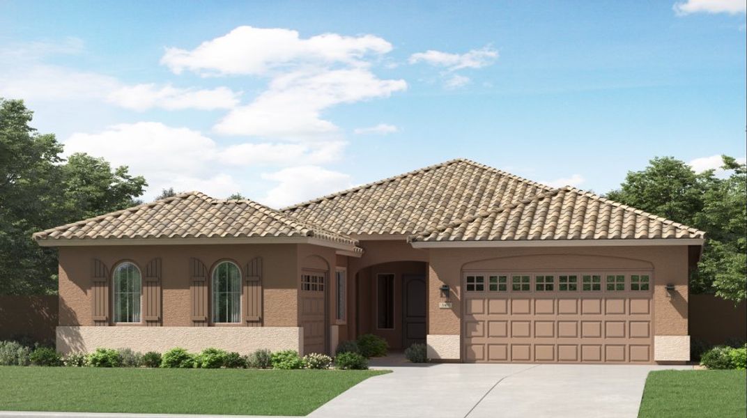 Front exterior of a home in the Asante: Destiny community, located in Surprise, AZ (Image 3).