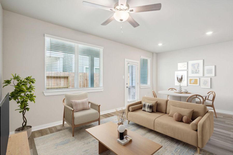 Photo is not of the actual home, but is an inspirational photo of builder’s model home and may depict options, furnishings, and/or decorator features that are not included