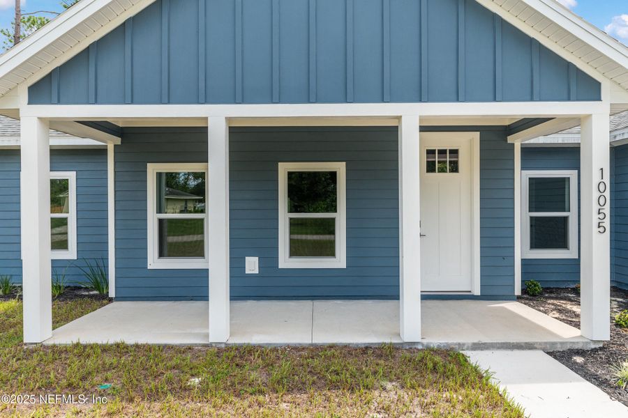 Front exterior of a new home in , Hampton, FL, highlighting curb appeal (Image 26).