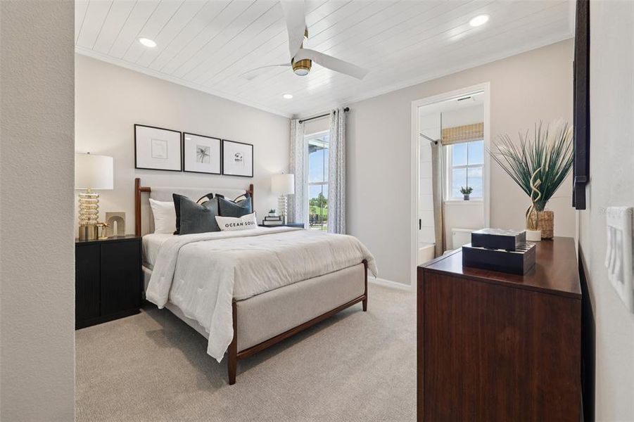 Furnished interior view inside a new home in Isla Mirada, San Antonio (Image 16).