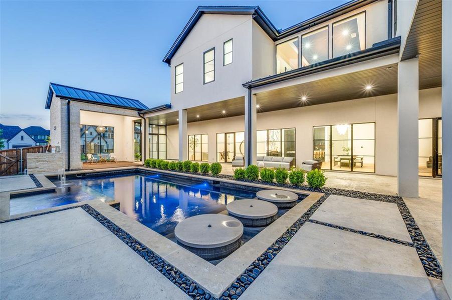Exterior details and patio area of a home in , Frisco (Image 3). Exterior details and patio area of a home in , Frisco (Image 3).