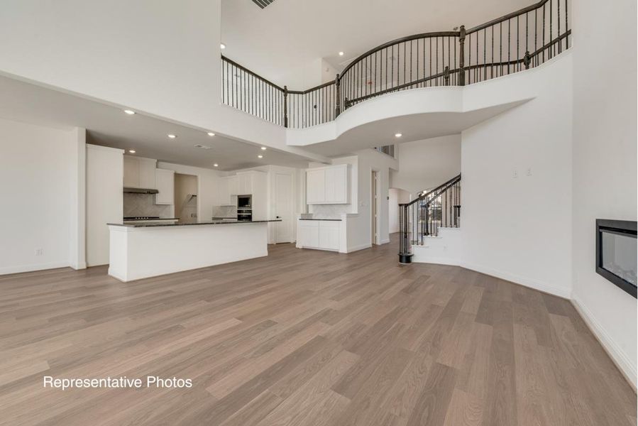Representative unfurnished interior of a home built from the Grand Emerald III by Grand Homes in Cedar Ridge Estates, Grand Prairie (Image 16). Representative unfurnished interior of a home built from the Grand Emerald III by Grand Homes in Cedar Ridge Estates, Grand Prairie (Image 16).
