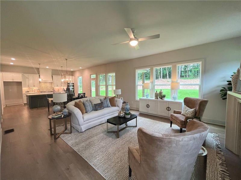 Furnished interior view inside a new home in Liberty Springs, Woodstock (Image 15). Furnished interior view inside a new home in Liberty Springs, Woodstock (Image 15).