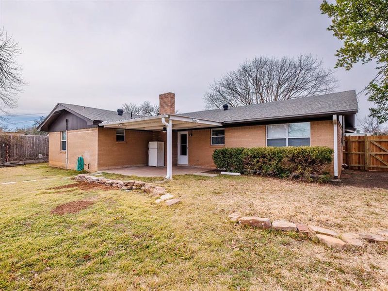 Exterior details and patio area of a home in , Brownwood (Image 19). Exterior details and patio area of a home in , Brownwood (Image 19).