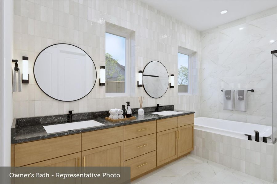 Furnished interior view inside a new home in The Woodlands Hills - Premier Collection, Willis (Image 17).