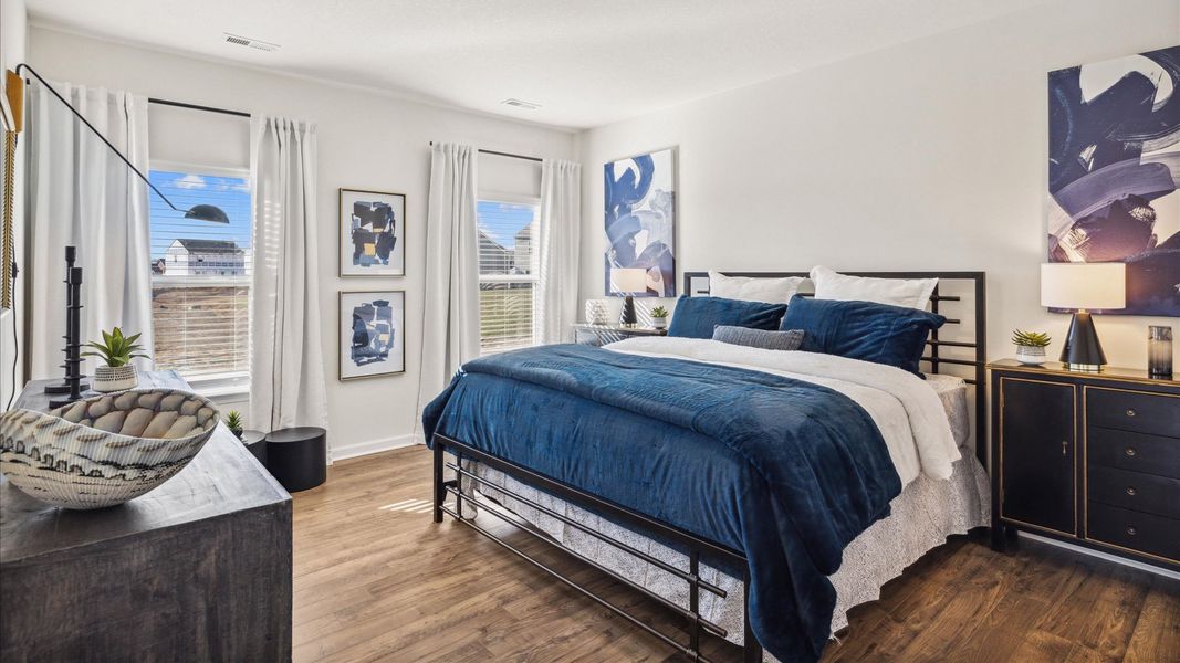 Furnished interior view inside a new home in The Hideaway at Fox Meadows, Bluff City (Image 13).