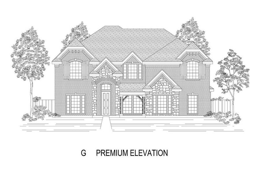 Representative rendering of the exterior for the Remington 2FS (w/Media) by First Texas Homes (Image 11). Representative rendering of the exterior for the Remington 2FS (w/Media) by First Texas Homes (Image 11).