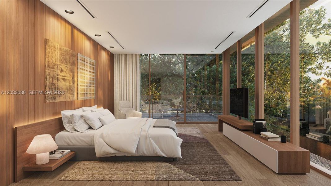 Furnished interior view inside a new home in , Miami (Image 7).