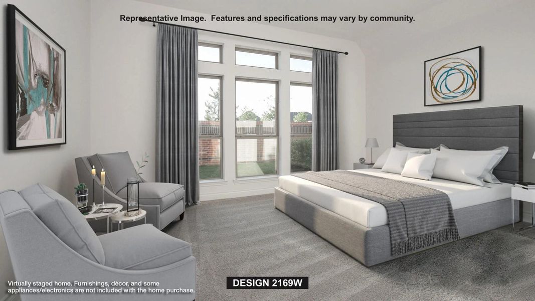 Furnished interior view inside a new home in , Katy (Image 4).