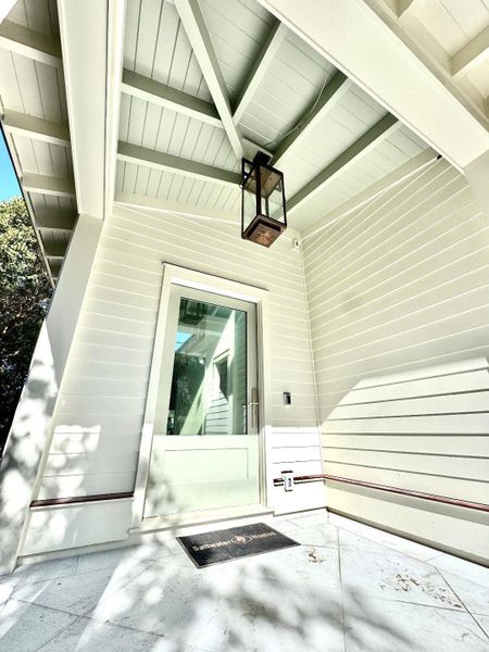 Exterior details and patio area of a home in , Isle Of Palms (Image 2). Exterior details and patio area of a home in , Isle Of Palms (Image 2).