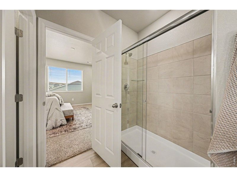 Furnished interior view inside a new home in Poudre Heights: The Alpine Collection, Windsor (Image 11).