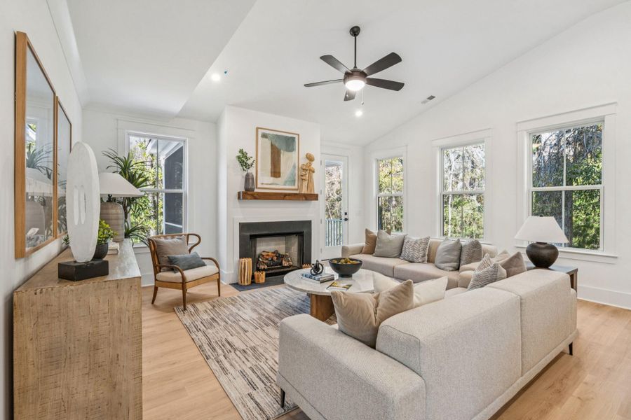 Furnished interior view inside a new home in Miller's Crossing, Johns Island (Image 39).