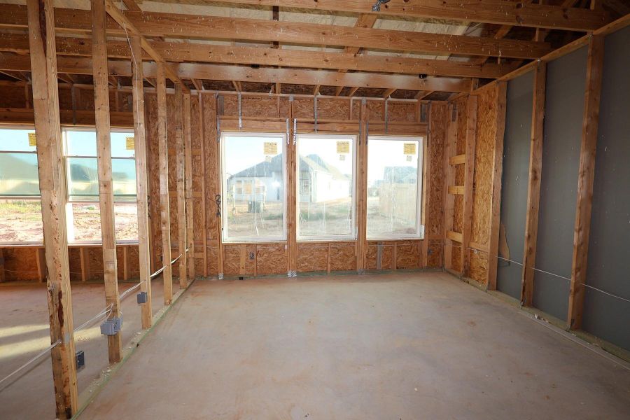 In-progress construction of a new home in Jordan Ranch - Terrace Collection, Fulshear, TX (Image 7).