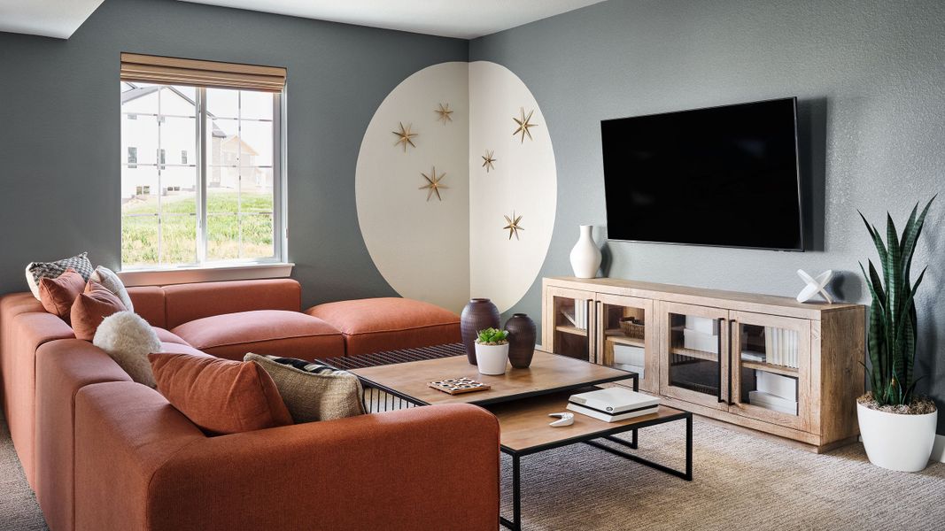 Furnished interior view inside a new home in Macanta, Castle Rock (Image 30).