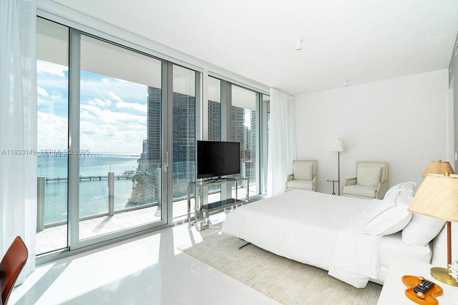 Furnished interior view inside a new home in , Miami (Image 32).